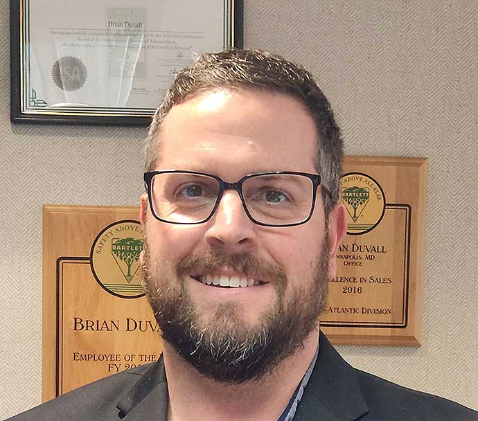 Brian Duvall, Local Manager serving the Emmaus, PA office of Bartlett Tree Experts